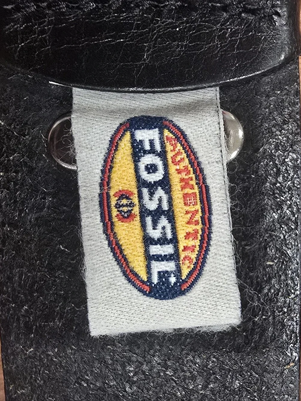 Fossil Men's Genuine Leather Black Belt Size 100/40